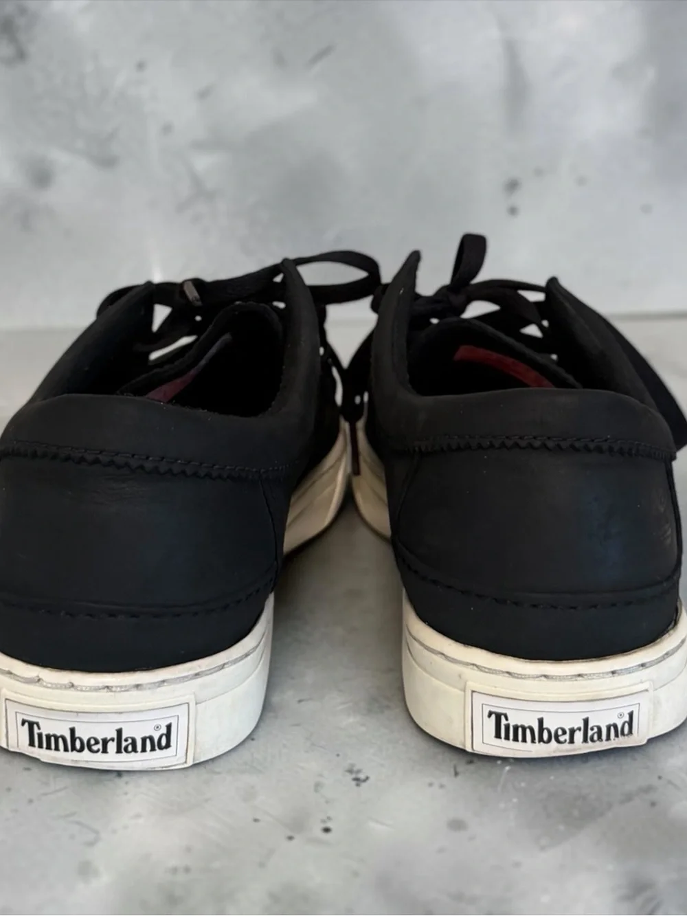 Timberland Cupsole Moc Toe Oxford Black Leather Men's Size 9 US (A184H)